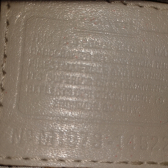 Coach Leather Handbag - Cream with Brass-Tone Metal Accents - Picture 7 of 8